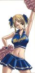  cheerleader crop_top fairy_tail lucy_heartfilia lucy_heartphilia mashima_hiro midriff pom_poms skirt smile wink 
