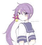  1girl akebono_(kantai_collection) kantai_collection long_hair purple_hair sketch solo violet_eyes yonerinoko_(banberabu) 