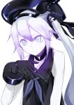  1girl azu_(azusayumix) destroyer_hime kantai_collection purple_hair silver_hair 