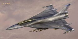  2others ace_combat ace_combat_04 aircraft airplane asterozoa canopy_(aircraft) dated desert f-16_fighting_falcon f-16xl fighter_jet flying from_above helmet isaf military_vehicle missile multiple_others vehicle_focus 