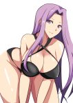  1girl bikini breasts cleavage fate/stay_night fate_(series) koujun_(mugenzero) long_hair purple_hair rider swimsuit violet_eyes 