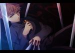  1boy between_fingers black_keys cross cross_necklace eyes fate/stay_night fate_(series) field_of_blades holding_cross jewelry kotomine_shirou_(fanfic) necklace redhead solo tukno yellow_eyes 