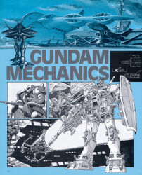  1980s_(style) army artist_request beam_cannon beam_rifle big_zam clouds cloudy_sky commentary_request core_fighter cover earth_federation energy_gun exposed_internal_machinery fleet gaw gopp_(gundam) gun gundam hangar highres magazine_scan mecha mecha_focus military_base mobile_armor mobile_suit mobile_suit_gundam no_humans o'neill_cylinder official_art partially_colored promotional_art retro_artstyle robot rx-78-2_gundam scan scene_reference science_fiction shield sky space space_habitat spacecraft starfighter talons thrusters traditional_media v-fin walker_(robot) walking_towards_viewer weapon zaku_ii zeon zero_gravity 