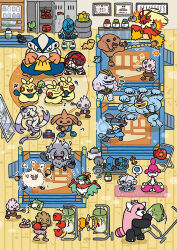  +++ afterimage annihilape apple apple_core assault_vest_(pokemon) barbell bewear blaziken bottle boxing_gloves carbos_(pokemon) chibi chibi_only choice_band choice_scarf commentary_request croagunk dancing food fruit full-length_mirror hariyama hawlucha highres hitmonchan hitmonlee hitmontop hp_up_(pokemon) hungry indoors iron_(pokemon) kicking lucario machamp machoke makuhita medicham meditation meditite mienshao mirror musical_note official_art pokemon pokemon_(creature) pokemon_focus primeape protein_(pokemon) punching punching_bag radio rocky_helmet_(pokemon) sawk scraggy sparkle substitute_(pokemon) tyrogue vending_machine wrestling_ring 