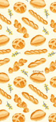 absurdres baguette bread commentary_request flower food food_focus highres no_humans omiyu99 original yellow_flower 
