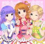  aikatsu! commentary_request hikami_sumire oozora_akari shinjou_hinaki yagisu 