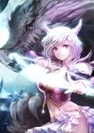  1girl bow_(weapon) horns original short_hair solo violet_eyes weapon white_hair zzoggomini 