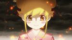  animated animated_gif bat blonde_hair blush_stickers fireworks hair_up japanese_clothes kabukimonogatari kimono monogatari_(series) moon oshino_shinobu pointy_ears smile 