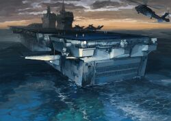  aircraft aircraft_carrier commentary_request hallelujah_zeng harbin_z-9 helicopter impasto military military_vehicle ocean original people's_liberation_army people's_liberation_army_navy ship type_075_lhd unmanned_aerial_vehicle vehicle_focus warship watercraft waves wz-7 