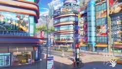  bus car chibi_totoro chuu_totoro city fire_hydrant globe jiji_(majo_no_takkyuubin) kfc kiki_(majo_no_takkyuubin) kimi_no_na_wa. kusakabe_mei kusakabe_satsuki lamppost majo_no_takkyuubin mcdonald's motor_vehicle nekobus original pedestrian_crossing_sign pizza_hut scenery starbucks studio_ghibli tachibana_taki tonari_no_totoro totoro traffic_cone xingzhi_lv 