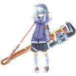  1girl adjustable_wrench hair_over_eyes highres long_hair original sakuya_tsuitachi solo white_hair wrench 