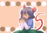  closed_eyes grey_hair highres kiss mouse mouse_ears mouse_tail nazrin short_hair shugre tail touhou 
