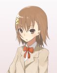  brown_hair hair_ornament hairclip konasu misaka_mikoto short_hair to_aru_majutsu_no_index 