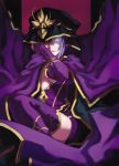  boots cape caster elbow_gloves fate/stay_night fate_(series) fingerless_gloves gloves hood purple_hair rumie solo thigh_boots thighhighs 