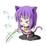 animal_ears cat_ears cat_tail chibi ichimi nagae_iku purple_hair skirt tail touhou