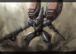  gun handgun machine_gun mecha metal_wolf metal_wolf_chaos ra_(pixiv) solo weapon 