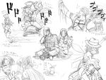  carrying character_request cirno death-adder goenitz hat inusurvivor kagami_shinnosuke kanon king_of_fighters kurata_sayuri last_blade len m.u.g.e.n melty_blood monochrome q rugal_bernstein shoulder_carry sketch snk street_fighter street_fighter_iii touhou translation_request tsukihime wings you_gonna_get_raped 