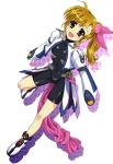  bodysuit healeyes heterochromia highres mahou_shoujo_lyrical_nanoha mahou_shoujo_lyrical_nanoha_strikers mahou_shoujo_lyrical_nanoha_vivid side_ponytail vivio 