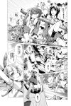  comic endou_okito highres kantai_collection monochrome translation_request 