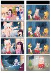  &gt;_&lt; 4koma :d :| ^_^ animal_ears applejack bishamonten&#039;s_pagoda black_hair blonde_hair blush bonfire bottle box braid bush camera can carrot carrying christmas christmas_tree closed_eyes comic cowboy_hat crossover crying crying_with_eyes_open denki-gai_no_hon&#039;ya-san directional_arrow flying_sweatdrops fujiwara_no_mokou gift gift_box hair_ornament hair_ribbon hat heavy_breathing hiding highres holding houraisan_kaguya inaba_tewi kameko_(denki-gai) kamishirasawa_keine leg_hug long_hair long_sleeves multicolored_hair multiple_4koma multiple_crossover my_little_pony my_little_pony_friendship_is_magic open_mouth pony ponytail purple_hair rabbit rabbit_ears red_eyes reisen_udongein_inaba ribbon school_uniform short_hair silver_hair single_braid sitting smile streaming_tears suspenders sweatdrop tears toramaru_shou touhou triangle_mouth two-tone_hair wide_sleeves xin_yu_hua_yin yagokoro_eirin 