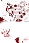  ahoge cat character_request comic floating_fortress_(kantai_collection) horns kantai_collection long_hair mittens monochrome motor_vehicle northern_ocean_hime riding sako_(bosscoffee) shinkaisei-kan translation_request truck vehicle 