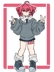  1girl ahoge drill_hair highres kasane_teto looking_at_viewer mesmerizer_(vocaloid) red_hair synthesizer_v twin_drills utau 