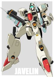  absurdres aiming assault_visor character_name goru_(glty07) green_eyes green_visor gundam highres holding holding_weapon javelin_(gundam) looking_to_the_side mecha mecha_focus missile mobile_suit no_humans robot science_fiction shot_lancer standing victory_gundam weapon 