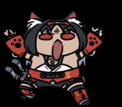 1girl animal_ears animated_gif cat_ears cat_girl long_hair nekomata nekomiya_mana zenless_zone_zero