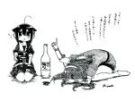  gouta_(nagishiro6624) kantai_collection monochrome pantyhose shigure_(kantai_collection) translation_request 