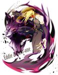  1boy aonome bare_shoulders blindfold blonde_hair eddie_(guilty_gear) fingerless_gloves gloves guilty_gear long_hair male_focus zato-1 