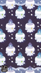  alternate_color blue_fire candle character_name commentary_request fire green_eyes highres litwick looking_at_viewer meme_(sleepsheep) no_humans pokemon pokemon_(creature) pokemon_focus purple_fire shiny_and_normal shiny_pokemon smile star_(symbol) yellow_eyes 