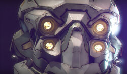  3d autodesk_3ds_max_(medium) close-up combat_helmet commentary dark_background dust_514 english_commentary eve_online extra_eyes gallente_federation_(eve_online) glowing glowing_eyes grey_helmet helmet looking_at_viewer medium_dropsuit_(dust_514) photorealistic portrait realistic science_fiction zbrush_(medium) 