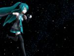  animated_gif black gif hatsune_miku lowres psychedelic running space thighhighs twintails vocaloid 