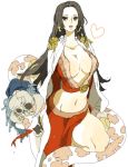  breasts large_breasts marubotan one_piece salome_(one_piece) skull snake 