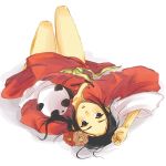  androgynous axis_powers_hetalia bare_legs black_eyes black_hair changpao china_(hetalia) chinese_clothes crossdressing flower hair_ornament male mokiji panda solo trap 