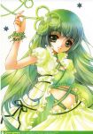  e~ji green_hair long_hair ribbon 