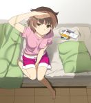  bed hands legs mattaku_mosuke nintendo_ds original pillow shorts 