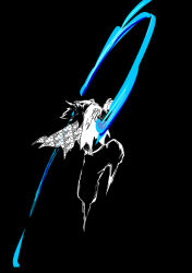  1boy absurdres belt black_background demon_slayer_uniform full_body greyscale haori highres holding holding_sword holding_weapon jacket japanese_clothes jumping katana kikkoumon kimetsu_no_yaiba long_hair low_ponytail male_focus monochrome ponytail print_haori puffy_pants simple_background slashing solo spiky_hair spot_color sword tomioka_giyuu torn_clothes weapon wty0751 