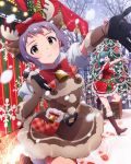  2girls animal_costume christmas idolmaster idolmaster_million_live! makabe_mizuki multiple_girls official_art reindeer_(cosplay) reindeer_costume santa_costume tokugawa_matsuri 