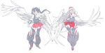  2girls artist_request hattori_masahiko kantai_collection multiple_girls shoukaku_(kantai_collection) wings zuikaku_(kantai_collection) 