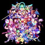  6+boys 6+girls absolutely_everyone absurdres baseball_bat baseball_cap black_background bodysuit book boots bowser bowser_jr. boxing_gloves cape captain_falcon charizard dark_pit diddy_kong dog_(duck_hunt) donkey_kong donkey_kong_(series) doubutsu_no_mori dr._mario dr.mario duck_(duck_hunt) duck_hunt everyone f-zero falco_lombardi fire_emblem fire_emblem:_akatsuki_no_megami fire_emblem:_kakusei fire_emblem:_mystery_of_the_emblem fox_mccloud game_&amp;_watch ganondorf gloves greninja grin hair_ornament hat headband helmet highres horns ike iwata_satoru jigglypuff kid_icarus kid_icarus_uprising king_dedede kirby kirby_(series) koopa_clown_car link little_mac looking_at_viewer lucario lucina luigi luma mario super_mario_bros. marth mask medicine meta_knight metroid mewtwo mii_(nintendo) monado mother_(game) mother_2 mr._game_&amp;_watch multiple_boys multiple_girls my_unit ness nintendo olimar pac-man pac-man_(game) pac-man_eyes palutena pikachu pikmin pikmin_(creature) pit_(kid_icarus) pokemon pokemon_(creature) pose princess_peach princess_zelda punch-out!! r.o.b reggie_fils-aime rockman rockman_(character) rockman_(classic) rosalina_(mario) saiba_(henrietta) samus_aran shulk smash_ball smile sonic sonic_the_hedgehog star_fox super_mario_bros. super_mario_galaxy super_smash_bros. sword tank_top the_legend_of_zelda tiara toad toon_link twilight_princess villager_(doubutsu_no_mori) wario warioware warp_star weapon wii_fit wii_fit_trainer wind_waker xenoblade yoshi zero_suit 