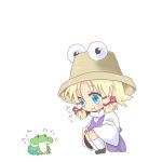 blue_eyes eyes frog hat lowres moriya_suwako oni-san short_hair touhou 
