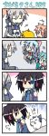  /\/\/\ 4koma akita_neru chibi chibi_miku comic hatsune_miku heterochromia kasane_teto kiyone_suzu minami_(colorful_palette) no_eyes silent_comic smile surprised utau vocaloid voyakiloid yokune_ruko yowane_haku yowaneko 