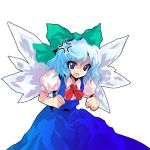  alphes angry cirno official_art touhou transparent_background wings 