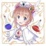  atelier_(series) atelier_rorona breasts cleavage feathers hat lowres potion rororina_fryxell 