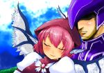  cain_highwind couple crossover dragoon final_fantasy final_fantasy_iv final_fantasy_xi han_(jackpot) hat mystia_lorelei pink_hair ryu-san short_hair the_iron_of_yin_and_yang touhou wings 
