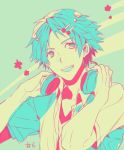  1boy hanamura_yousuke headphones kuroemon limited_palette persona persona_4 solo t-shirt 