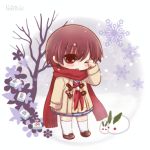  1girl animated animated_gif bare_tree blush board_game coat kawara_yun leaf lowres mahjong mahjong_tile miyanaga_saki saki scarf school_uniform short_hair snow snow_bunny snowflakes snowing solo tagme tree winter winter_clothes winter_coat winter_uniform 