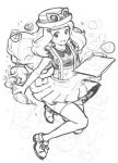  1girl mi-eau monochrome pokemon pokemon_(game) pokemon_xy serena_(pokemon) sketch 
