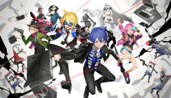  amelia_smith anklet artist_request asaru_vito assault_spy belt blonde_hair blue_hair breasts briefcase business_suit camera chair chidori_(assault_spy) computer crocs fedora finger_on_trigger flower frown gloves grey_eyes grin hair_between_eyes hair_flower hair_ornament hat hat_flower high_heels highres hood hoodie irene_yoneda jewelry kanoko_yotsuba large_breasts lightning long_hair machine midriff mr._showtime non-web_source office_chair official_art old old_man pink_hair red_eyes red_hair robot short_hair shorts smile suit sunglasses swivel_chair top_hat traffic_cone umbrella white_hair 